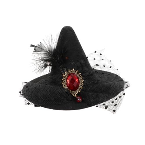 TOYZFRIENDY Halloween Haarclip Hexenhut Design Verarbeitung Attraktives Haarschmuck Party Accessoire Für Damen und Geburtstag Hochzeit Karneval TOYZFRIENDY Halloween Haarclip Hexenhut Design Verarbeitung Attraktives Haarschmuck Party Accessoire Für Damen und Geburtstag Hochzeit Karneval von TOYZFRIENDY