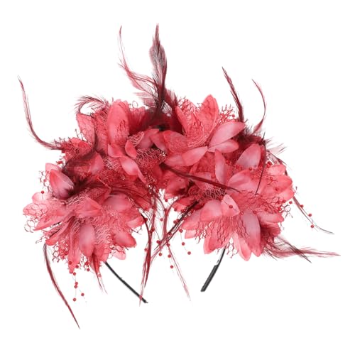 TOYZFRIENDY Halloween Haarschmuck Schädel Haarreif mit Rosen Simulation Blumen Stirnband für Damen Halloween Kostüm Party Zubehör Zufällige Farbe von TOYZFRIENDY