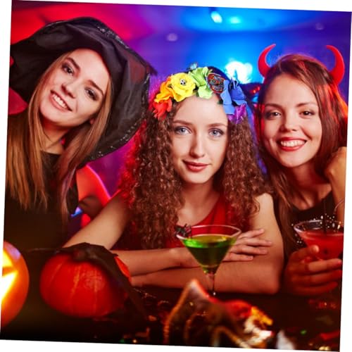 TOYZFRIENDY Halloween Haarschmuck Stirnband Totenkopf Leichtes Modisches Haarband für Damen für Party Cosplay und Festtagsdekoration TOYZFRIENDY Halloween Haarschmuck Stirnband Totenkopf Leichtes Modisches Haarband für Damen für Party Cosplay und Festtagsdekoration von TOYZFRIENDY
