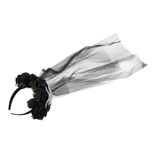 TOYZFRIENDY Halloween Haarschmuck mit Feinem Mesh Schleier Realistischer Schwarzer Rosenblüte und Spinne Stilvolles Kopfschmuck Accessoire für Kostüm und Mottoparty Geeignet für Kurze und TOYZFRIENDY Halloween Haarschmuck mit Feinem Mesh Schleier Realistischer Schwarzer Rosenblüte und Spinne Stilvolles Kopfschmuck Accessoire für Kostüm und Mottoparty Geeignet für Kurze und von TOYZFRIENDY