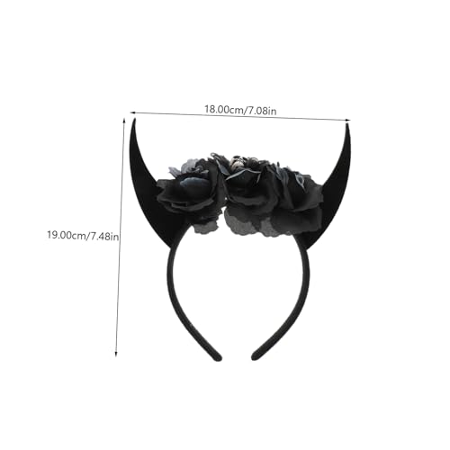 TOYZFRIENDY Halloween Ox Horn Stirnband Leichtes Cosplay Haarreif Kostümzubehör Für Party Dekoration Und Karneval von TOYZFRIENDY