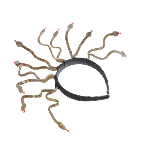 TOYZFRIENDY Halloween Schlangen Kopfschmuck Medusa Stil Haarschmuck Damen Cosplay Zubehör für Karneval Kostüm Party von TOYZFRIENDY