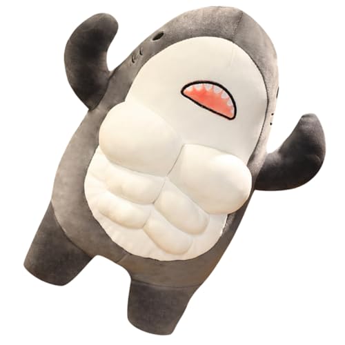 TOYZFRIENDY Kuscheltier Hai mit Muskeln Weiches Plüschtier für Dekorativer Cartoon Hai als Schlaf und Wohnzimmerkissen Waschbares niedliches Stofftier für Mädchen Jungen TOYZFRIENDY Kuscheltier Hai mit Muskeln Weiches Plüschtier für Dekorativer Cartoon Hai als Schlaf und Wohnzimmerkissen Waschbares niedliches Stofftier für Mädchen Jungen von TOYZFRIENDY