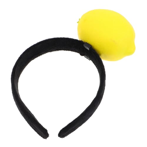 TOYZFRIENDY Lustiges Zitronen haarband Plüsch Haarschmuck Weiches Stirnband für Frauen Komfortabler Haarreif Party Feier Geburtstags accessoire von TOYZFRIENDY