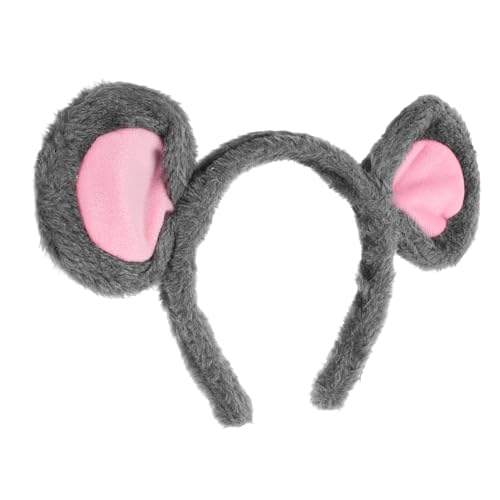 TOYZFRIENDY Mäuseohren Haarreifen Plüsch Tierkostüm Accessoire Leicht Komfortabel Nonslip Stirnband Für Halloween Karneval Cosplay Damen Party von TOYZFRIENDY