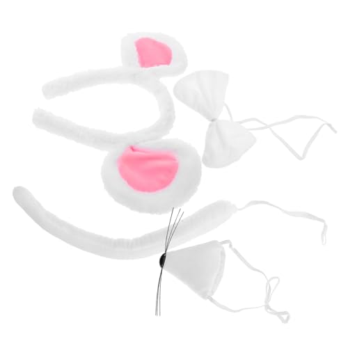 TOYZFRIENDY Mausohren Stirnband Set mit Fliege und Weiches Tier Kostüm Zubehör für Damen und Verstellbar Bequemes Halloween Partyzubehör Geburtstags Haarschmuck von TOYZFRIENDY