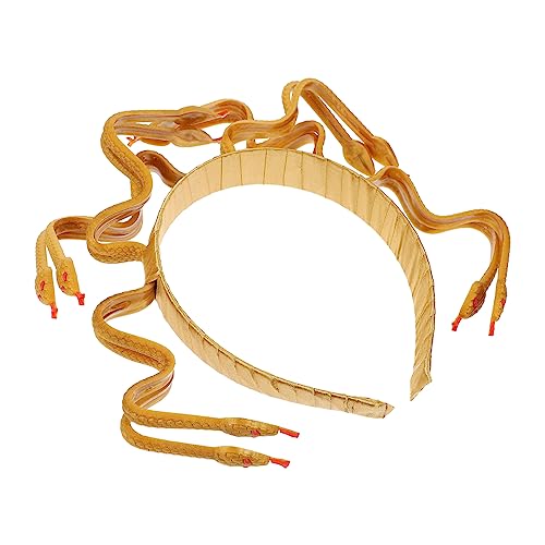 TOYZFRIENDY Medusa Schlangen Kopfstück Goldfarbenes Horror Hair Hoop für Halloween Party Cosplay Kostümaccessoire Auffälliger Medusa Snake Headband für Karneval Bühnenauftritt TOYZFRIENDY Medusa Schlangen Kopfstück Goldfarbenes Horror Hair Hoop für Halloween Party Cosplay Kostümaccessoire Auffälliger Medusa Snake Headband für Karneval Bühnenauftritt von TOYZFRIENDY
