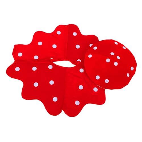 TOYZFRIENDY Mushroom Kostümset mit Mütze und Umhang Weiches Atmungsaktives Material Inklusive für Erwachsene für Karneval Bühnenauftritte Cosplay und Festpartys von TOYZFRIENDY