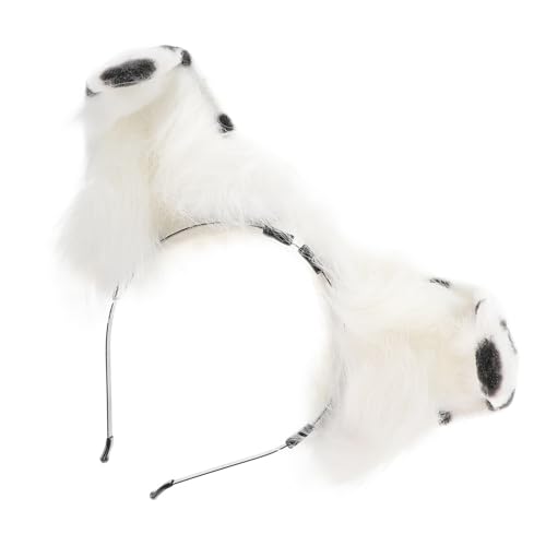 TOYZFRIENDY Niedliches Hund Ohr Haarreif mit Geflecktem Design Weicher Stirnband für Kostüm und Themenpartys Bequemes Langlebiges Accessoire für Festliche Verkleidungen und Rollenspiele von TOYZFRIENDY