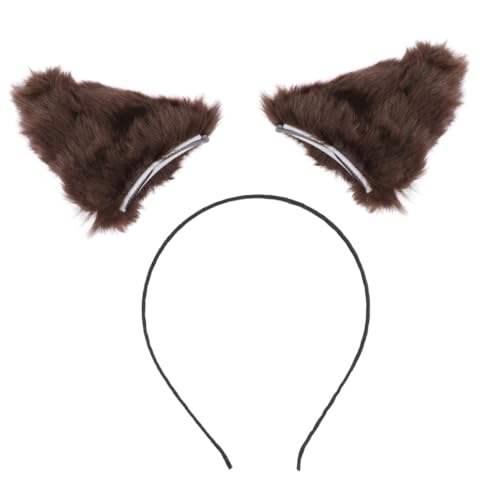 TOYZFRIENDY Plüsch Katzenohren Haarreif Kuscheliges Tier stirnband Weicher Ohrenschmuck für Halloween Kostüm Party Karneval Mädchen Cosplay Zubehör von TOYZFRIENDY