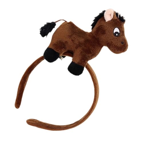 TOYZFRIENDY Plüsch Pferd Haarreif Kuscheliges Tier Stirnband Neujahr Kostüm Party Haarband für Geburtstag Cosplay Fest Zubehör Braun TOYZFRIENDY Plüsch Pferd Haarreif Kuscheliges Tier Stirnband Neujahr Kostüm Party Haarband für Geburtstag Cosplay Fest Zubehör Braun von TOYZFRIENDY
