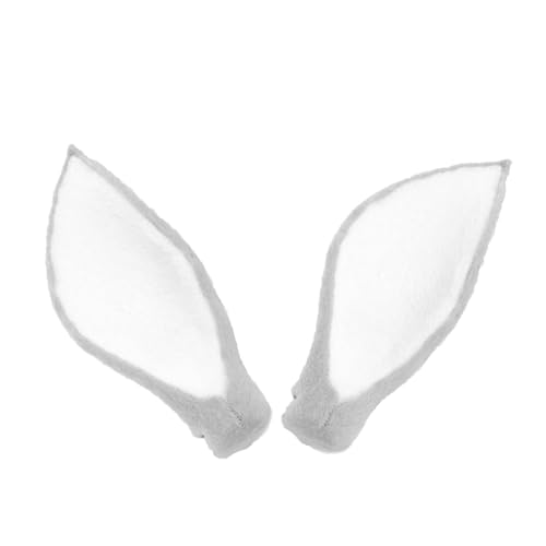 TOYZFRIENDY Realistische DIY Hirschohren Haarreif Grauer Kunstpelz Stirnband Haarschmuck Damen für Halloween Weihnachts und Kostümparty Dekoration von TOYZFRIENDY