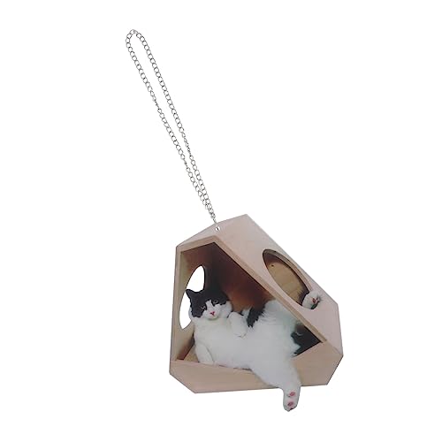 TOYZFRIENDY Realistische Miniatur Katzenfigur Hängende Deko Für Auto Wohnzimmer Kinderzimmer Sammler Leicht Und Langlebig von TOYZFRIENDY