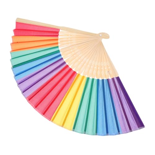 TOYZFRIENDY Regenbogen Faltfächer Bunt Tragbar Aus Stoff Mit Abnehmbarer Kunststoffspitze Für Partys Geburtstage Lgbtq Geschenk TOYZFRIENDY Regenbogen Faltfächer Bunt Tragbar Aus Stoff Mit Abnehmbarer Kunststoffspitze Für Partys Geburtstage Lgbtq Geschenk von TOYZFRIENDY
