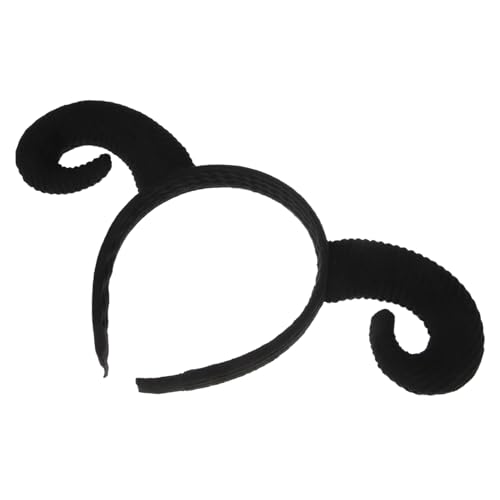 TOYZFRIENDY Schafhorn Haarreif Weich Komfortabel Halloween Party Stirnband Karneval Kostüm Accessoire Damen Herren von TOYZFRIENDY