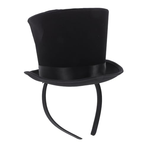TOYZFRIENDY Schwarzer Kleiner Zylinderhut aus Weichem Material Leicht und Hautfreundlich Festlicher Party Bühnenhut für Cosplay Halloween Hochzeiten und Festliche Anlässe TOYZFRIENDY Schwarzer Kleiner Zylinderhut aus Weichem Material Leicht und Hautfreundlich Festlicher Party Bühnenhut für Cosplay Halloween Hochzeiten und Festliche Anlässe von TOYZFRIENDY
