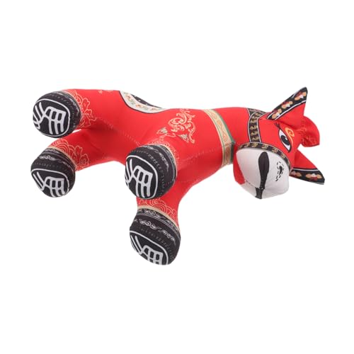 TOYZFRIENDY Sternzeichen Pferdekissen Sternzeichen Tiere Maskottchen Neujahrs Plüschtier Pferd Plüschfigur Weiches Pferd Plüschpferd Ornament Ausgestopftes Ausgestopfte Puppe von TOYZFRIENDY