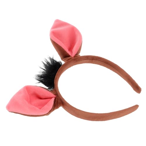 TOYZFRIENDY Süßes Tier Haarreif Schweineohren Stirnband Karneval Cosplay Party Dekoration Leichtes Stoff Haarband für Kostüm und Verkleidung von TOYZFRIENDY