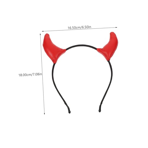 TOYZFRIENDY Teufelshörner Haarreif Leichtes Halloween Kostüm Zubehör für Erwachsene Modischer Kopfschmuck für Karneval Party Fasching von TOYZFRIENDY