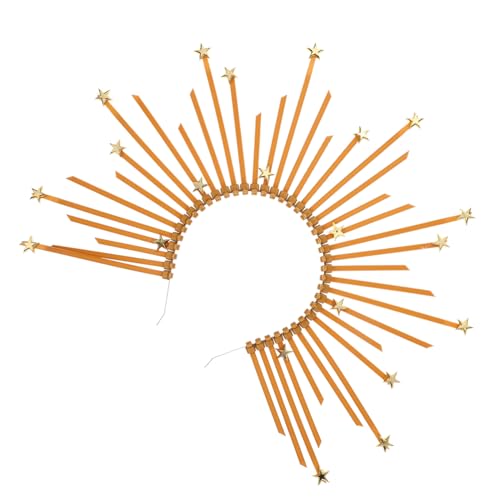 TOYZFRIENDY Vintage Mary Haarreif Damen Goldfarbene Strahlen Göttinnen Kopfschmuck für Halloween Party Cosplay Festliche Anlässe und Fotoshootings von TOYZFRIENDY
