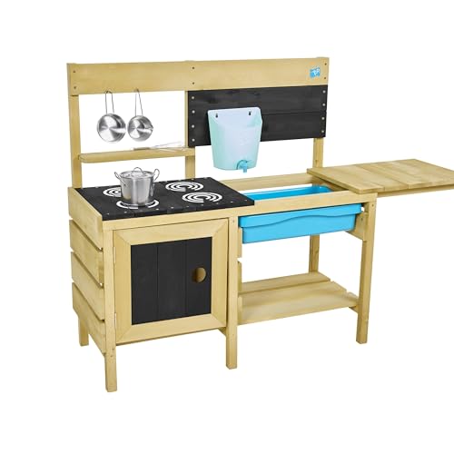 TP Toys, Deluxe Matschküche aus Holz, Outdoor-Küchen-Spielset für Kinder mit Wasserpfanne, Gartenspüle und Küchenzubehör, Gartenspiele & sensorisches Spielen, ab 3 Jahren TP Toys, Deluxe Matschküche aus Holz, Outdoor-Küchen-Spielset für Kinder mit Wasserpfanne, Gartenspüle und Küchenzubehör, Gartenspiele & sensorisches Spielen, ab 3 Jahren von TP Toys
