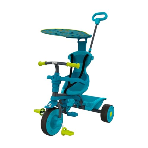 TP Toys Dreirad Dino | 85x48x101 cm | Kinderdreirad & Kinderwagen mit Pedalen & Stange für Kinder | Trike zum Schieben von TP Toys