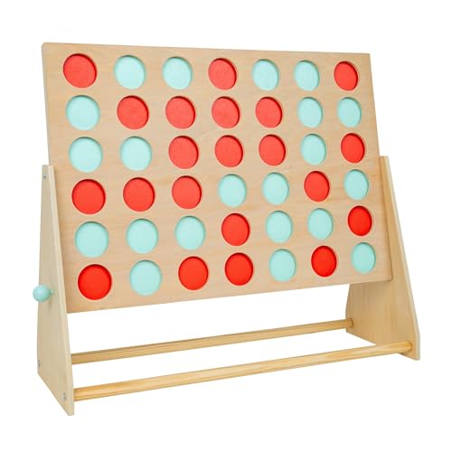TP Toys Giant Wooden 4 in a Row Outdoor Garden Game for Kids Ages 3+ Fun 1-4 Player Giant Connect 4 Game for Indoor or Outdoor Play von TP Toys
