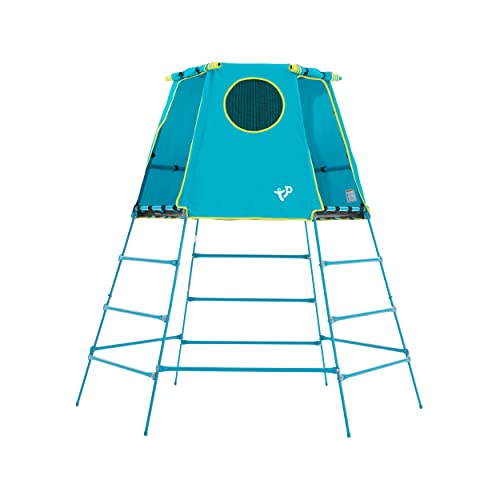TP Toys Explorer Metall-Klettergerüst mit Plattform und Höhle, TP852, 18 Monate, niedrige 12 Jahre, volle Höhe, Blau, Outdoor-und Gartenspielzeug für Kinder, Climbing Frame von TP Toys