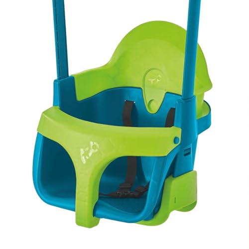 TP Toys TP900 Monate 4 in 1 Verstellbarer Quadpod Baby Schaukelsitz von 6 Motten bis Kinder 8 Jahre, Grün blau, Einheitsgröße von TP