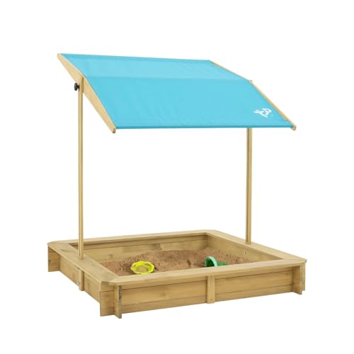 TP Toys TP Holzsandkasten mit Sonnendach, 2 Jahre+, Sandspiel für den Garten mit Abdeckung TP Toys TP Holzsandkasten mit Sonnendach, 2 Jahre+, Sandspiel für den Garten mit Abdeckung von TP Toys