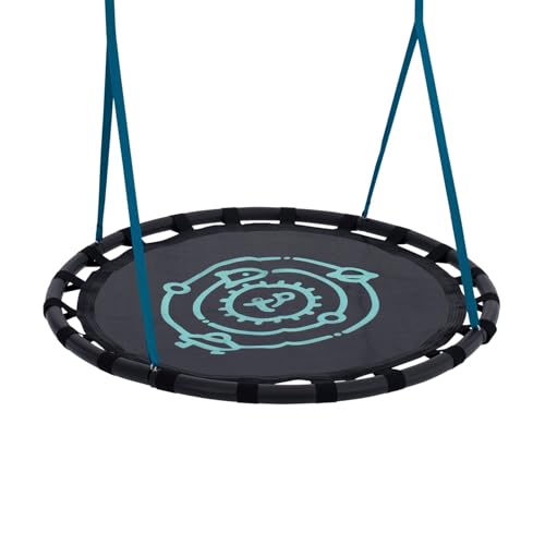 TP Toys TP942 Swing Seat Nest Schaukelsitz 120 cm Durchmesser | Schaukelsitzbefestigung ab 3 Jahren | Für 2 Kinder, Schwarz, Large von TP Toys