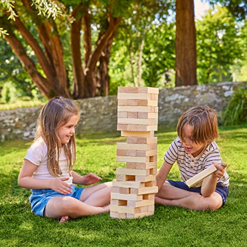 TP Trommelturm aus Holz, Ultimatives riesiges Spiel für den Garten, Outdoor- und Gartenspiele, FSC-zertifiziertes, behandeltes Holz, für 2 + Spieler, ab 3 Jahren bis Erwachsene von TP Toys