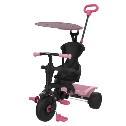 Zoomee 4-in-1-Trike – Unicorn Dream – Elternschloss-Modus, abnehmbarer Sicherheitsbügel, Sicherheits-Lenkschloss-System & stoßfeste Räder, verstellbarer UV-Sonnenschutz, Alter 10–36 Monate Zoomee 4-in-1-Trike – Unicorn Dream – Elternschloss-Modus, abnehmbarer Sicherheitsbügel, Sicherheits-Lenkschloss-System & stoßfeste Räder, verstellbarer UV-Sonnenschutz, Alter 10–36 Monate von TP Toys