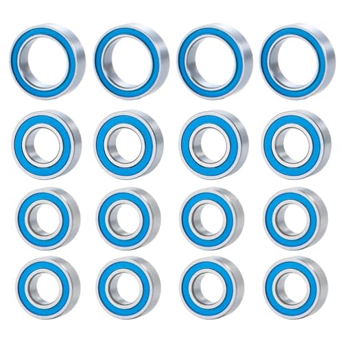 16PCS Gummidichtungslagersatz for Tamiya TT02 TT-02 TT02D TT-02D 1/10 RC Modellauto-Chassis-Zubehör von TPEIHUNG