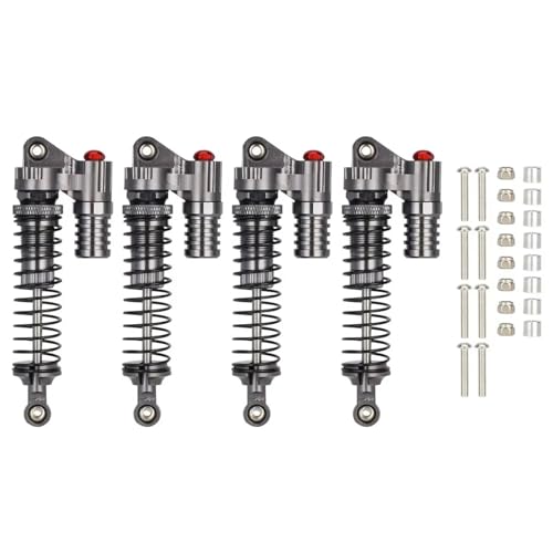 4Pcs Aluminium Huckepack Stoßdämpfer Loch Zu Loch 93mm for 1/10 RC Crawler Axial Ersatz Teile von TPEIHUNG