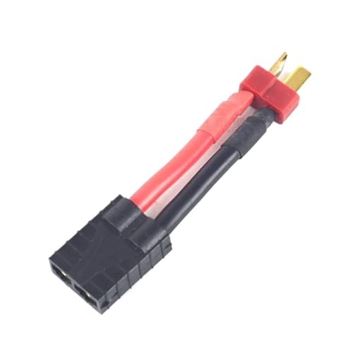 TPEIHUNG 1 STÜCKE T-stecker Deans Weiblich/Männlich zu TRX Männlich Weiblich Adapter Stecker for RC Auto Batterie Zubehör(White) von TPEIHUNG