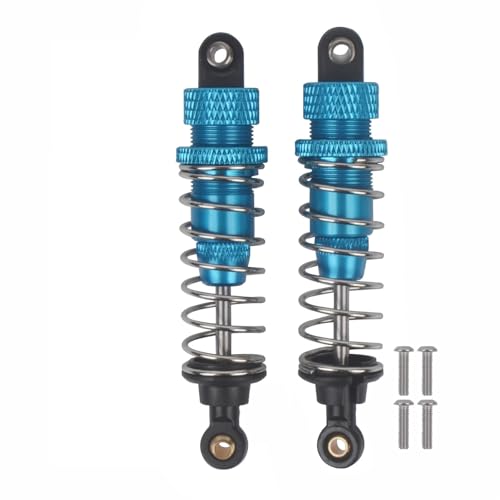 TPEIHUNG 2 stücke Aluminium Öl Stoßdämpfer Absorber 75mm 85mm 95mm 105mm Öl-Gefüllt Dämpfer for 1/10 RC Crawler Auto Off-Road Buggy SCX10 D90(Blue 75mm 2pcs) von TPEIHUNG