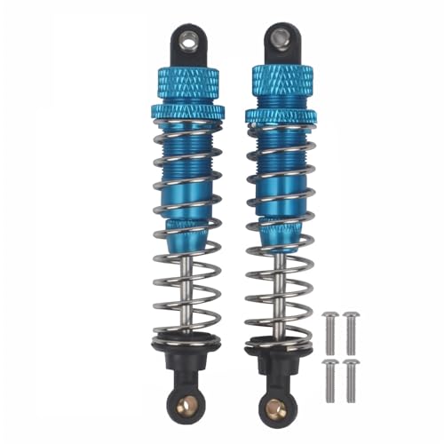 TPEIHUNG 2 stücke Aluminium Öl Stoßdämpfer Absorber 75mm 85mm 95mm 105mm Öl-Gefüllt Dämpfer for 1/10 RC Crawler Auto Off-Road Buggy SCX10 D90(Blue 95mm 2pcs) von TPEIHUNG