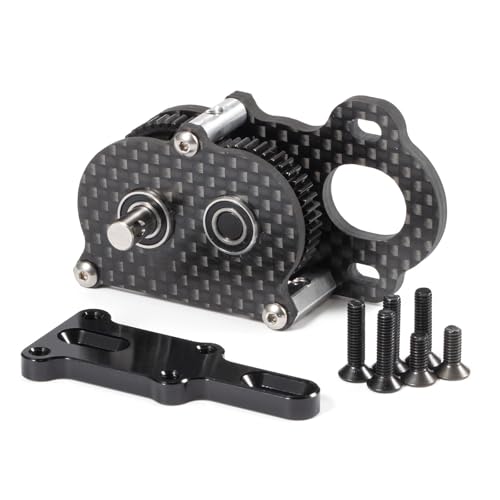 TPEIHUNG 35g Carbon Ultraleicht for NOD LCG Übertragung 48P Gerade Achse Getriebe for Scaler Sportsman 1/10 RC Crawler Chassis AR44 AR45(Zwart) von TPEIHUNG