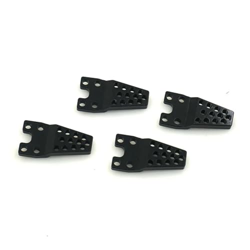 TPEIHUNG 4PCS Aluminium Stoßdämpfer Turm Lift Unteren Einstellen Stehen for 1/10 RC Crawler Auto for Axial SCX10 Upgrade Teile(Zwart) von TPEIHUNG