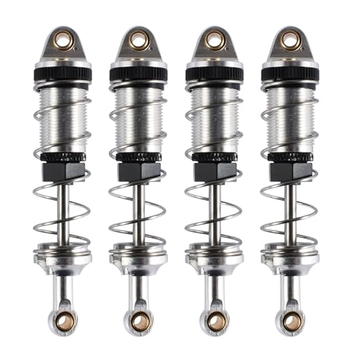 TPEIHUNG 9IMOD 4PCS Stoßdämpfer 74mm Metall Hydraulische for 1/12 MN128 MN86 G500 RC Auto Upgrade Teile(Silver) von TPEIHUNG