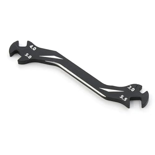 TPEIHUNG Multifunktions 4 In 1 RC Spezialwerkzeug Schraubenschlüssel 3/4/5/5,5 MM for Spannschlösser & Muttern Rc Drone Auto Boot(Zwart) von TPEIHUNG