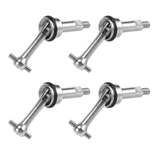 TPEIHUNG Praktisches 4-teiliges 2-mm-erweitertes Metall-CVD-Kreuzgelenkwellengetriebe for Wltoys K969 K979 K989 P929 1/28 RC-Auto-Upgrade-Teil von TPEIHUNG