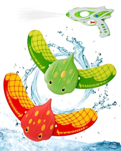 TPZORJX 2 Stück Unterwasser Glider,Tauchspielzeug für Kinder Pool,mit 1 Wassersprühspielzeug,Teufel Fisch Schwimmbad Spielzeug,Wasserspielzeug Kinder,Poolspielzeuge Poolparty, Unterwasser Spielzeug von TPZORJX