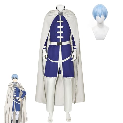 TPone 2023 Anime Sousou no Frieren Himmel Kostüm mit Perücke, Herren Frieren bei der Beerdigung Kostüme Cosplay Party (mit Perücke, S) von TPone