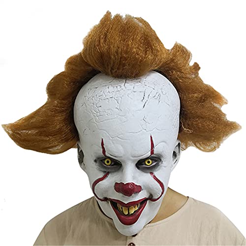 TPone Stephen King's It Chapter Two Pennywise Clown Cosplay Maske Halloween Requisiten Weiß TPone Stephen King's It Chapter Two Pennywise Clown Cosplay Maske Halloween Requisiten Weiß von TPone