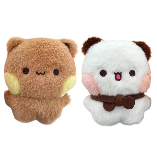 TQEBWUS Bu-bu Du-du Plüsch Kissen Puppen, Plüsch-Panda-Puppen Für Mädchen - Weißer Bär Und Braunbär Plüschrucksack Anhänger, Niedliches Ausgestopftes Pandabär Figuren Spielzeug (ohne Schlüsselbund) TQEBWUS Bu-bu Du-du Plüsch Kissen Puppen, Plüsch-Panda-Puppen Für Mädchen - Weißer Bär Und Braunbär Plüschrucksack Anhänger, Niedliches Ausgestopftes Pandabär Figuren Spielzeug (ohne Schlüsselbund) von TQEBWUS