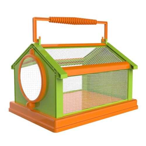 TQEBWUS Insektenboxen Insektenbox Für Kinder 15x20x13.5cm Krabbelkäfer Beobachtungsbox Insektenhaus, Tragbare Atmungsaktive Insekten Sammeln Lebensraum Pädagogisch, Bu G Catcher Käferfangbehälter von TQEBWUS