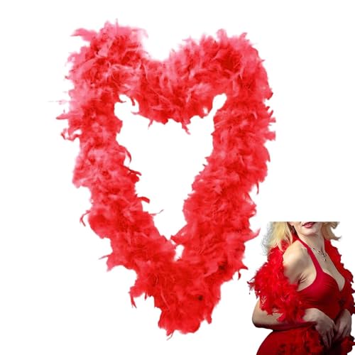 TQEBWUS Rote Federboa, 2M Lange Feder Boa Für Frauen Zum Basteln, Flauschige Federboa, Türkei Federgirlande Boa Truthahn Federboa, Truthahnfeder Girlande Boa Flauschige Boas Federn Weihnachtsgirlande TQEBWUS Rote Federboa, 2M Lange Feder Boa Für Frauen Zum Basteln, Flauschige Federboa, Türkei Federgirlande Boa Truthahn Federboa, Truthahnfeder Girlande Boa Flauschige Boas Federn Weihnachtsgirlande von TQEBWUS