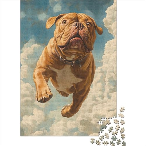 BullHund Puzzle 1000-teilige Schwer Puzzle Spielzeug Lernspiel Impossible Herausforderung Spielzeug Für Erwachsene Und Kinder Ab 14 Jahren 1000pcs (75x50cm) von TQMDEHVUP